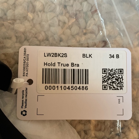 2 x Lululemon Hold True Bra size 34B - Picture 4 of 5